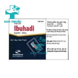 Ibuhadi 200mg (cốm uống) Hadiphar - Thuốc giảm đau, hạ sốt